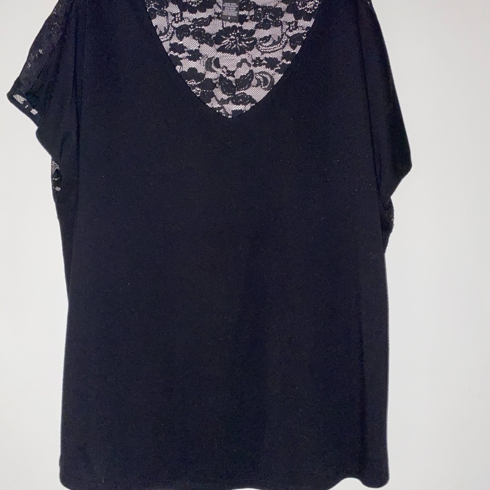 Torrid black lace v neck
